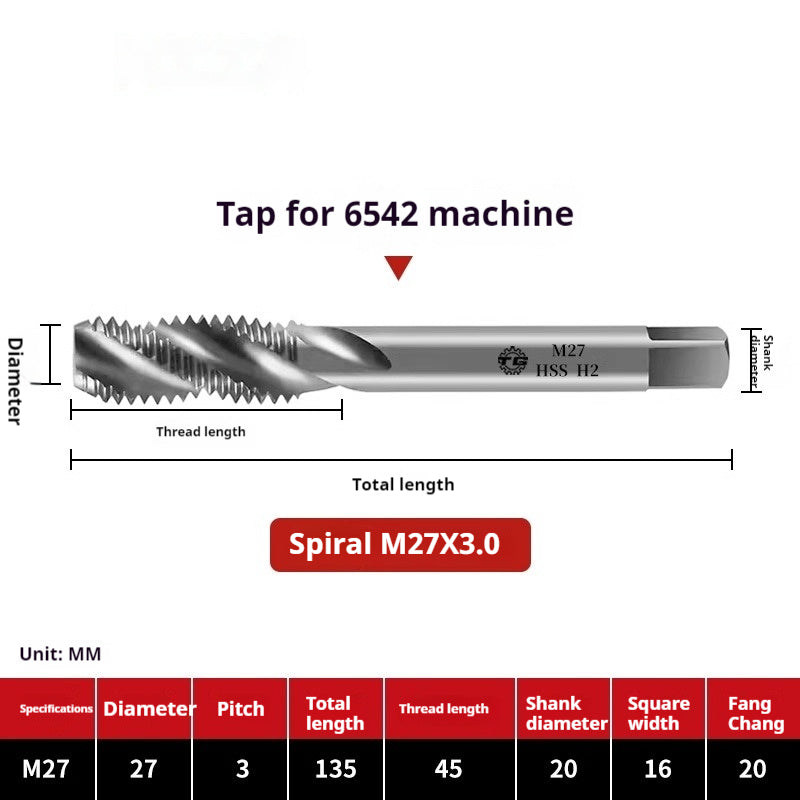 2109-Spiral tap tapping M2 fine tooth iron, aluminum, copper steel, stainless steel, special tapping drill bit M3M4M5M6 Shandong Denso Pricision Tools Co.,Ltd.